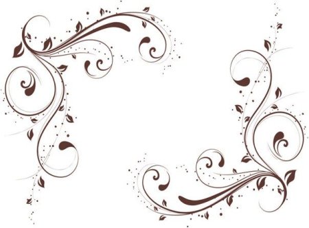 Угловой узор на потолок