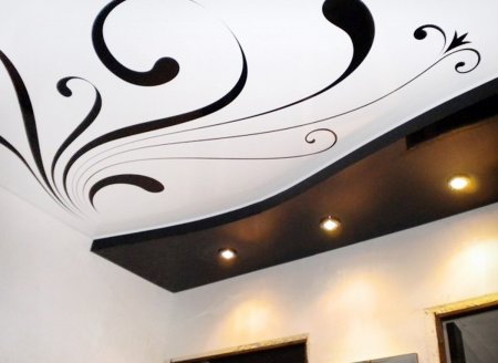 Навесные потолки с рисунком