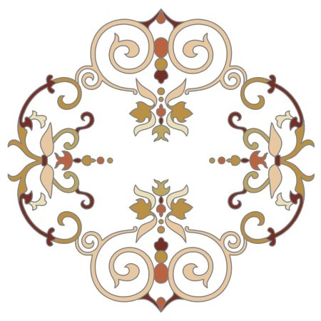 Орнамент на потолке