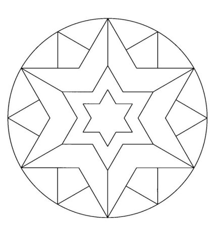 Геометрический узор в круге