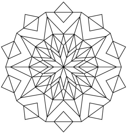 Геометрический узор в круге