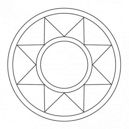 Симметричный узор в круге