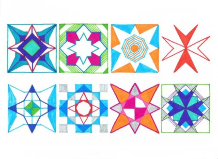 Сложный геометрический орнамент