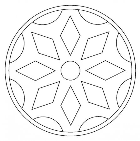 Мандала трафарет