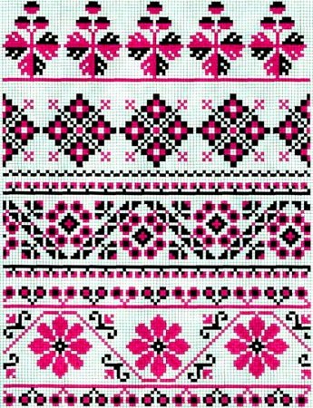 Узоры вышиванок кубанских Казаков орнамент