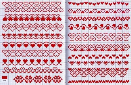 Мелкий узор вышивка крестом