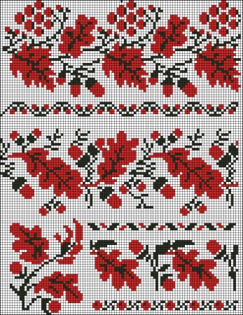 Рушник Калина узор