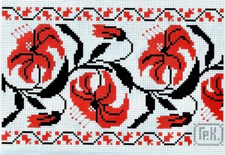 Орнаменты вышивки казачьей Кубанской вышивки