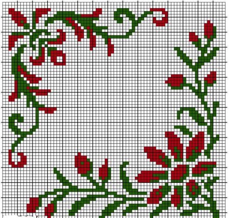 Вышивка крестом салфетки