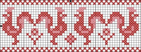 Узор крестиком для начинающих