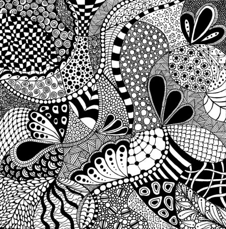 Графика Зентангл