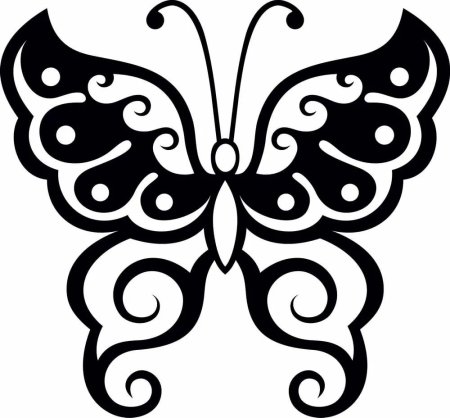 Трафареты бабочки