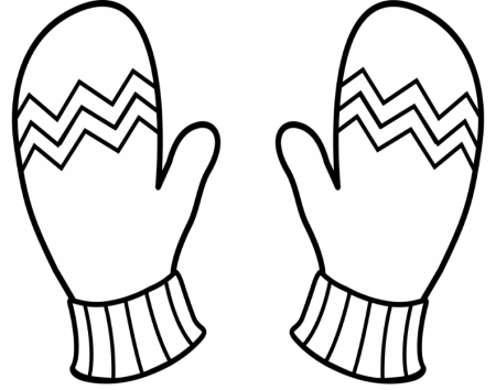 Раскраска. Рукавичка