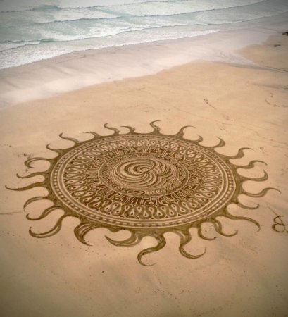 Мандала на песке