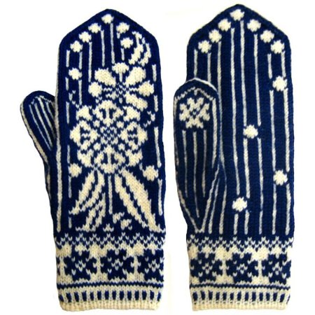 Узорные рукавички