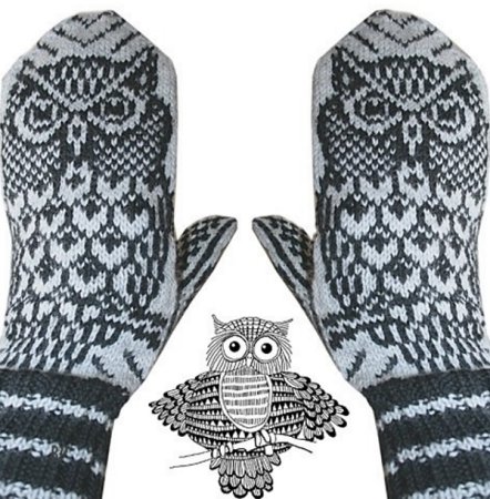 Ирина Бишоп мужские варежки жаккард