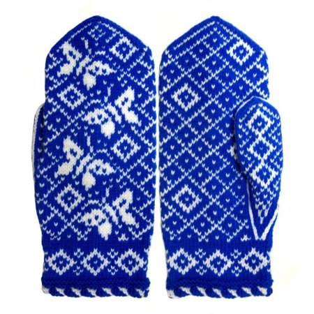 Варежки с орнаментом для раскрашивания