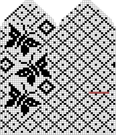 Варежки жаккард