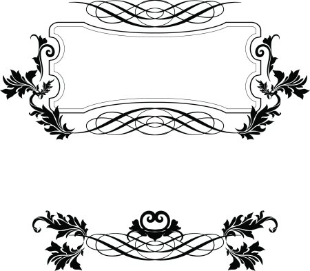 Узоры в виде рамки