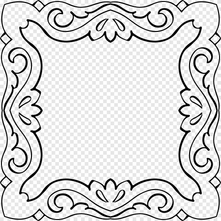Квадратная Узорная рамка