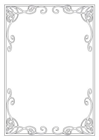 Рамка узор а4