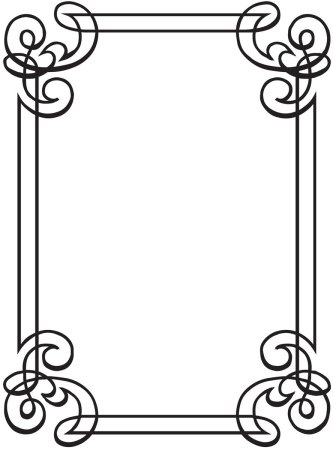 Рамка трафарет