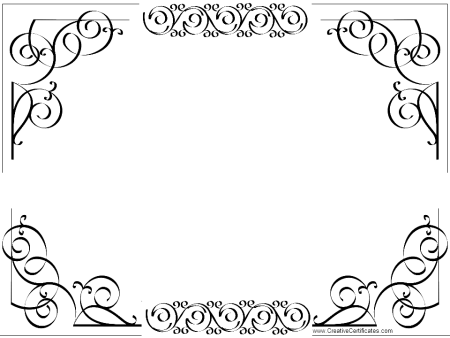 Узоры для сертификата