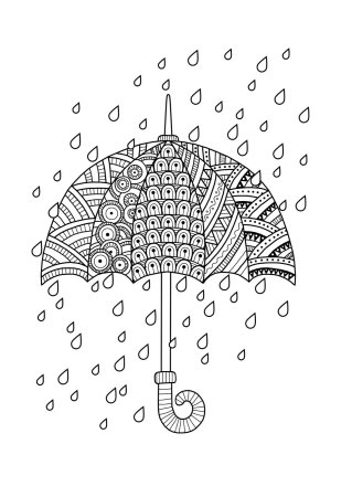 Стилизованный зонтик