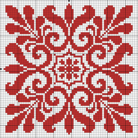 Схемы крестиком бискорню монохром