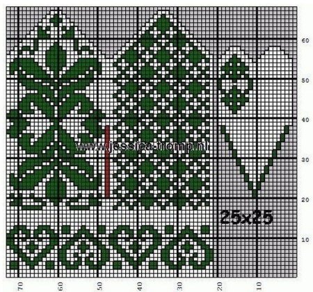 Лариса Тимофеева-варежки жаккардовые