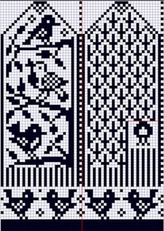 Варежки жаккард 2020г