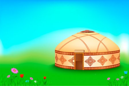 Юрта Башкирская вектор