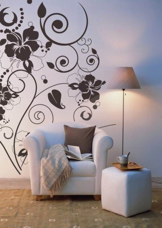 Цветочный орнамент в интерьере