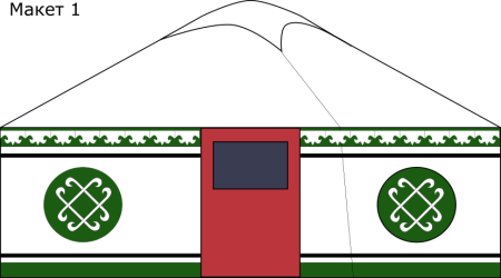 Макет башкирской Юрты