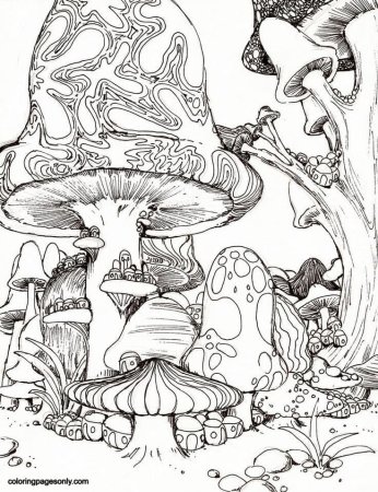 Стилизованные грибы