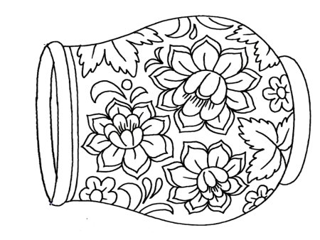 Полхов-Майданская роспись трафареты