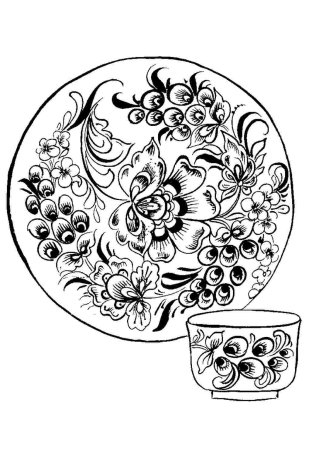 Хохломская роспись узоры для начинающих