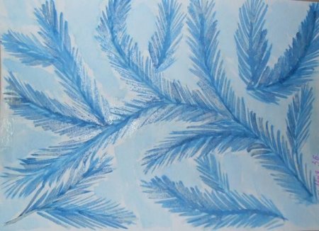 Морозные узоры на окне для детей