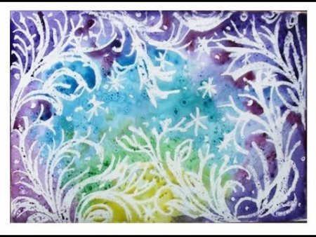 Зимние узоры простые