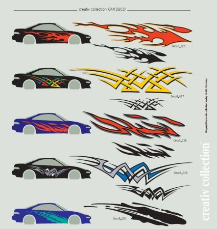 Трафарет винила на авто