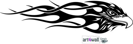 Тату Орел абстракция