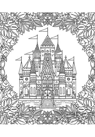 Зачарованный лес замок Джоанна