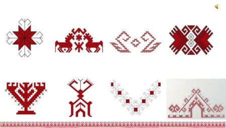 Чувашский орнамент конь