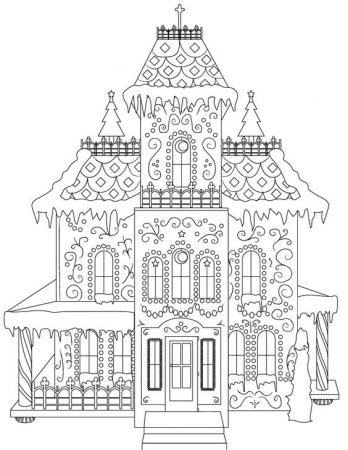 Терем раскраска