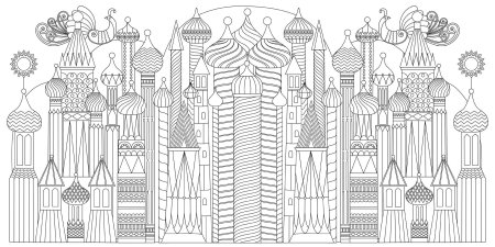Раскраска антистресс город