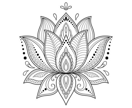 Мандала Индия Лотос