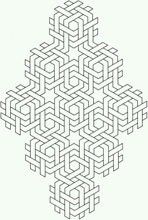 Раскраска антистресс геометрические фигуры