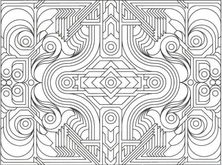 Раскраски геометрические узоры