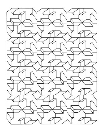 Раскраски геометрические узоры