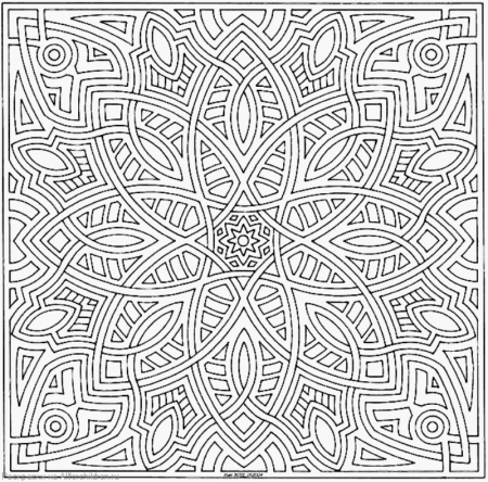 Квадратные мандалы для раскрашивания